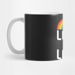 love is love rainbow Mug